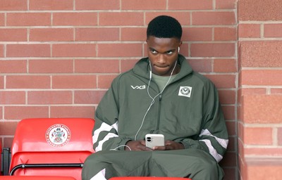 190926 - Accrington Stanley v Newport County - Sky Bet League 2 - Tanatswa Nyakuhwa of Newport
