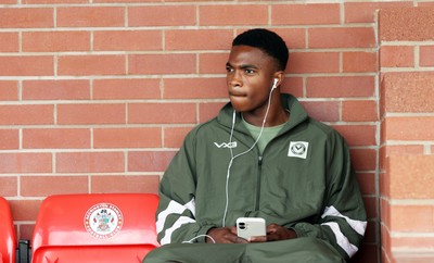 190926 - Accrington Stanley v Newport County - Sky Bet League 2 - Tanatswa Nyakuhwa of Newport