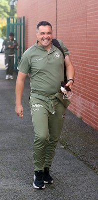 190926 - Accrington Stanley v Newport County - Sky Bet League 2 - Coach Rob Thomas of Newport