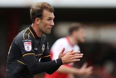 190926 - Accrington Stanley v Newport County - Sky Bet League 2 - Christian Doidge of Newport