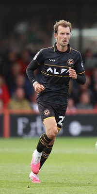 190926 - Accrington Stanley v Newport County - Sky Bet League 2 - Christian Doidge of Newport