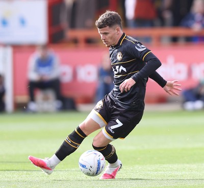 190926 - Accrington Stanley v Newport County - Sky Bet League 2 - Kieron Evans of Newport