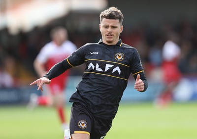 190926 - Accrington Stanley v Newport County - Sky Bet League 2 - Kieron Evans of Newport