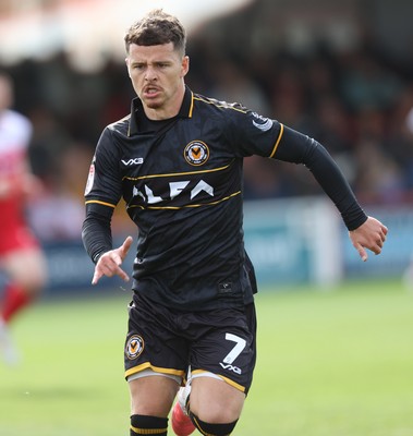 190926 - Accrington Stanley v Newport County - Sky Bet League 2 - Kieron Evans of Newport
