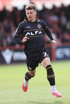 190926 - Accrington Stanley v Newport County - Sky Bet League 2 - Kieron Evans of Newport