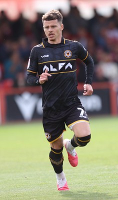190926 - Accrington Stanley v Newport County - Sky Bet League 2 - Kieron Evans of Newport