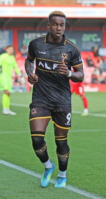 190926 - Accrington Stanley v Newport County - Sky Bet League 2 - Shaquille Gwengwe of Newport comes on as substitute at 86 minutes