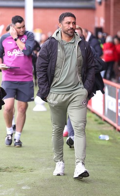 190926 - Accrington Stanley v Newport County - Sky Bet League 2 - Hayden Mullins Newport’s manager enters the ground at the start of the match