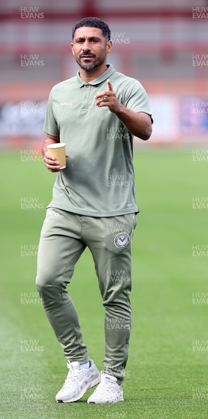 190926 - Accrington Stanley v Newport County - Sky Bet League 2 - Manager Hayden Mullins of Newport
