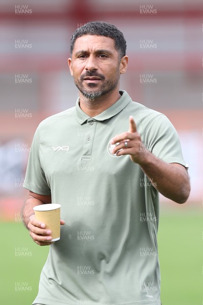 190926 - Accrington Stanley v Newport County - Sky Bet League 2 - Manager Hayden Mullins of Newport 