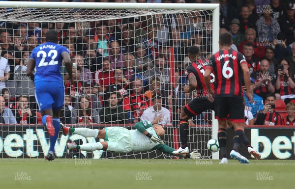 110818 - AFC Bournemouth v Cardiff City, Premier League - Cardiff City goalkeeper Neil Etheridge saves penalty from Callum Wilson of Bournemouth