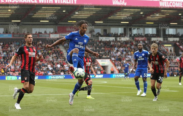 110818 - AFC Bournemouth v Cardiff City, Premier League - Bobby Reid of Cardiff City controls the ball