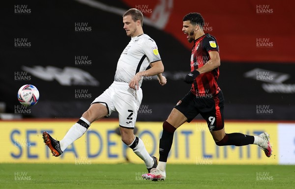 160321 - AFC Bournemouth v Swansea City - SkyBet Championship - Ryan Bennett of Swansea City is challenged by Dominic Solanke of Bournemouth