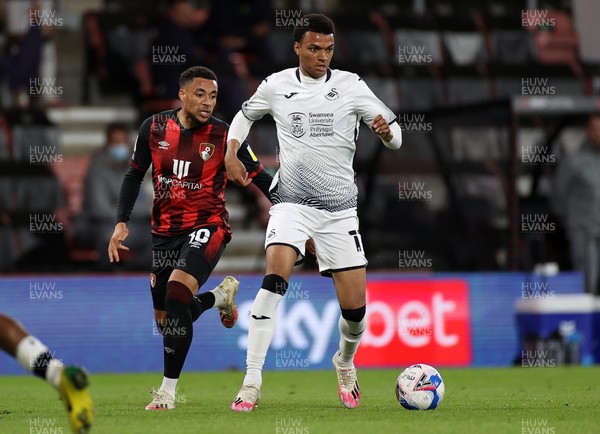 160321 - AFC Bournemouth v Swansea City - SkyBet Championship - Morgan Whittaker of Swansea City