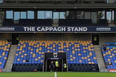 190825 - AFC Wimbledon v Cardiff City - Sky Bet League 1 - A general view of the Cherry Red Records Stadium ahead of the match