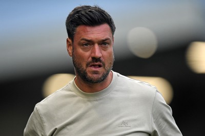 190825 - AFC Wimbledon v Cardiff City - Sky Bet League 1 - Johnnie Jackson, Wimbledon Manager