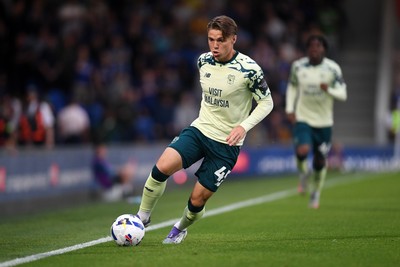 190825 - AFC Wimbledon v Cardiff City - Sky Bet League 1 - Cian Ashford of Cardiff City