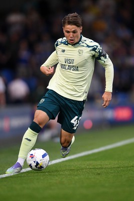 190825 - AFC Wimbledon v Cardiff City - Sky Bet League 1 - Cian Ashford of Cardiff City
