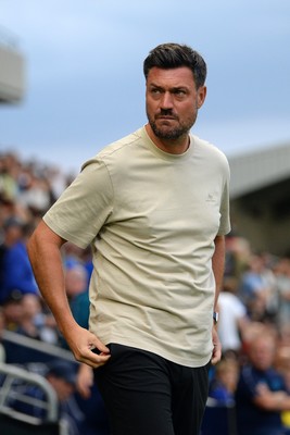 190825 - AFC Wimbledon v Cardiff City - Sky Bet League 1 - Johnnie Jackson, Wimbledon Manager
