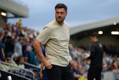 190825 - AFC Wimbledon v Cardiff City - Sky Bet League 1 - Johnnie Jackson, Wimbledon Manager