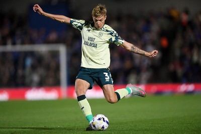 190825 - AFC Wimbledon v Cardiff City - Sky Bet League 1 - Joel Bagan of Cardiff City