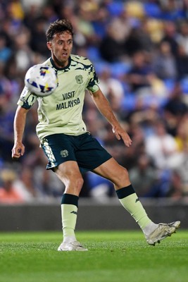 190825 - AFC Wimbledon v Cardiff City - Sky Bet League 1 - Ryan Wintle of Cardiff City