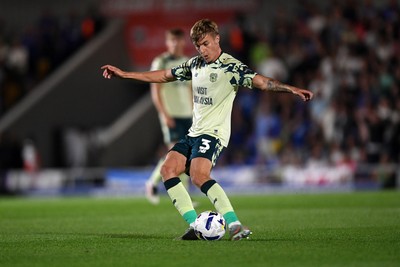 190825 - AFC Wimbledon v Cardiff City - Sky Bet League 1 - Joel Bagan of Cardiff City