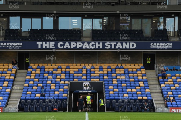 190825 - AFC Wimbledon v Cardiff City - Sky Bet League 1 - A general view of the Cherry Red Records Stadium ahead of the match