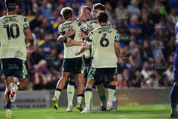 190825 - AFC Wimbledon v Cardiff City - Sky Bet League 1 - David Turnbull of Cardiff City celebrates scoring a late goal to win the match
