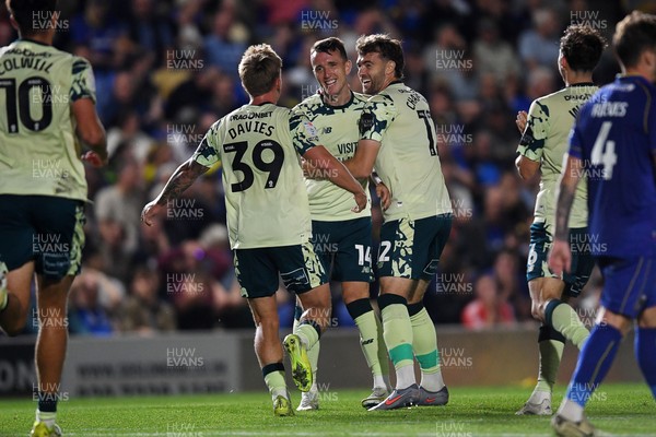 190825 - AFC Wimbledon v Cardiff City - Sky Bet League 1 - David Turnbull of Cardiff City celebrates scoring a late goal to win the match