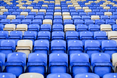 080826 - AFC Wimbledon v Newport County - Carabao Cup First Round - A general view of Plough Lane stand