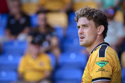 080826 - AFC Wimbledon v Newport County - Carabao Cup First Round - Harrison Biggins of Newport County