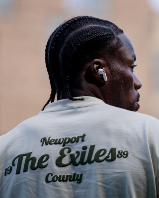 080826 - AFC Wimbledon v Newport County - Carabao Cup First Round - Yahya Bamba of Newport County before the match