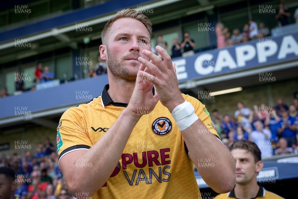 080826 - AFC Wimbledon v Newport County - Carabao Cup First Round - Cameron Norman of Newport County before the match