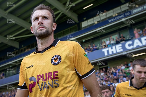 080826 - AFC Wimbledon v Newport County - Carabao Cup First Round - Christian Doidge of Newport County before the match