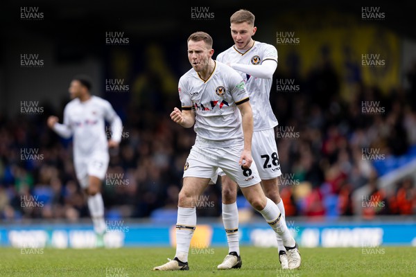 160324 - AFC Wimbledon v Newport County - Sky Bet League 2 - Bryn Morris of Newport County AFC celebrates after scoring his side�s first goal