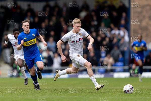 160324 - AFC Wimbledon v Newport County - Sky Bet League 2 - Will Evans of Newport County AFC in action