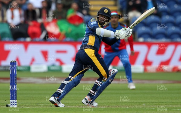 040619 - Afghanistan v Sri Lanka - ICC Cricket World Cup 2019 - Dimuth Karunaratne of Sri Lanka batting