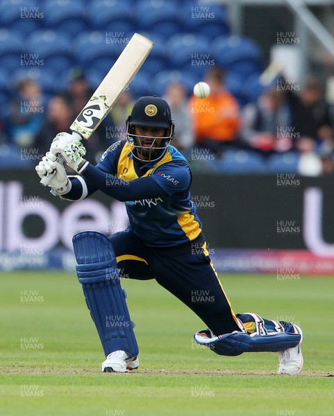 040619 - Afghanistan v Sri Lanka - ICC Cricket World Cup 2019 - Dimuth Karunaratne of Sri Lanka batting