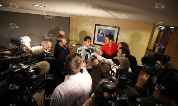 02.11.09 - All Blacks media session, Hilton Hotel, Cardiff - Malili Muliaina speaks to the media during interview session 