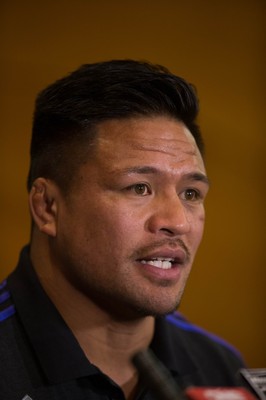 171114 -  New Zealand All Blacks Rugby Press Conference, Cardiff - All Blacks Keven Mealamu during press conference ahead of the match against Wales