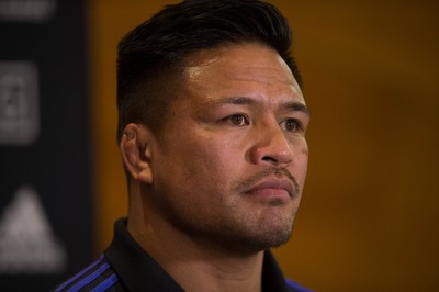 171114 -  New Zealand All Blacks Rugby Press Conference, Cardiff - All Blacks Keven Mealamu during press conference ahead of the match against Wales