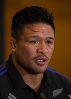 171114 -  New Zealand All Blacks Rugby Press Conference, Cardiff - All Blacks Keven Mealamu during press conference ahead of the match against Wales