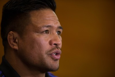 171114 -  New Zealand All Blacks Rugby Press Conference, Cardiff - All Blacks Keven Mealamu during press conference ahead of the match against Wales