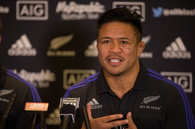 171114 -  New Zealand All Blacks Rugby Press Conference, Cardiff - All Blacks Keven Mealamu during press conference ahead of the match against Wales