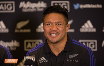 171114 -  New Zealand All Blacks Rugby Press Conference, Cardiff - All Blacks Keven Mealamu during press conference ahead of the match against Wales