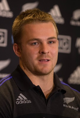 171114 -  New Zealand All Blacks Rugby Press Conference, Cardiff - All Blacks Sam Crane during press conference ahead of the match against Wales