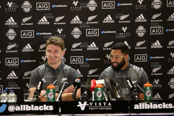 231117 - All Blacks Press Conference - Beauden Barrett and Lima Sopoaga talk to the media