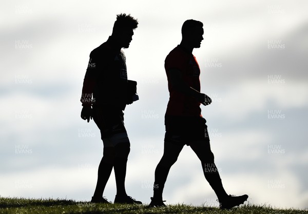 040717 - New Zealand All Blacks Rugby Training - Ardie Savea and Ryan Crotty arrive at training