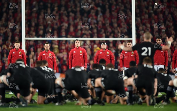 080717 - All Blacks v British & Irish Lions - Third Test - British & Irish Lions players face the Haka